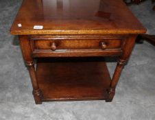 A single drawer side table.