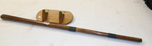 A rare Irish Walking cane, 1849, wngraved by J.