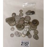 Approximately 220 grams of pre 1947 silver coins.