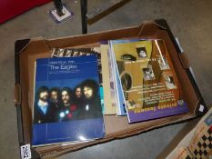 A box of general music books.