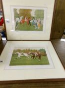 A pair of framed and glazed Vincent Haddelsey (1934-2010) lithographic prints, 49/50,