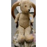 A vintage jointed Teddy bear,.