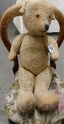 A vintage jointed Teddy bear,.