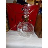 A boxed empty Louis XIII style Baccaret bottle.