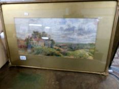A 19th century framed and glazed rural scene watercolour.