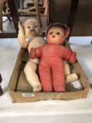 A vintage Pedigree doll and 1 other