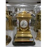 A 19th century French gild mantle clock featuring Sevres panels, named R. M.