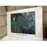 A Van Gogh print (glass a/f).