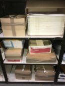 3 shelves (8 boxes) of mailing/postal items, incl. jiffy bags, card backed envelopes etc.