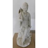 A 19th century Parian ware figure.