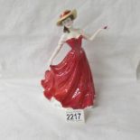 A rare Royal Doulton figurine, HN4037, Christine, numbered 1376 and signed.