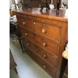 Victorian mahogany 2 over 3 chest of drawers