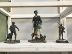 3 Hunting/Shooting figures