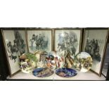 4 Royal Doulton and 3 Limoges (Christmas) collectors plates