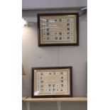 2 framed and glazed The marriage collection stamps