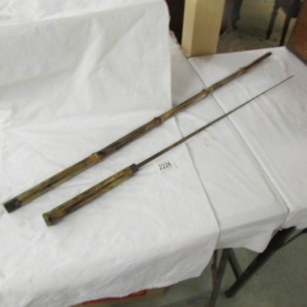 A cane sword stick with collar stamped Louis. - Image 2 of 2