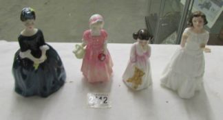 4 Royal Doulton figurines being HN3764 Welcome, HN3436 Daddy's Girl,