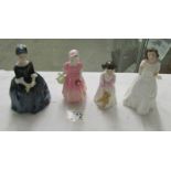 4 Royal Doulton figurines being HN3764 Welcome, HN3436 Daddy's Girl,