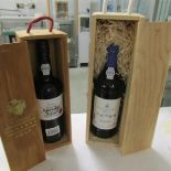 A boxed 1022 Nieport Porto Oporto Crusted port and a boxed bottle of finest reserve port.