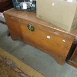 A large camphor wood chest.