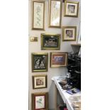A quantity of framed and glazed pictures (some good frames)