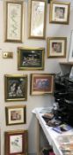 A quantity of framed and glazed pictures (some good frames)