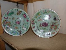 2 19th century Chinese plates.