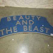 A train excursion headboard 'Beauty and the Beast' from a railtour in late 1990 / early 2000's.