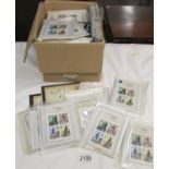 A large quantity of Royal Mail miniature sheets of stamps.