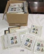 A large quantity of Royal Mail miniature sheets of stamps.