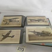 In excess of 100 postcards related to aircraft including pre-war, second world war, R.A.F, U.S.A.A.
