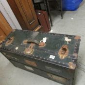 An old cabin trunk.