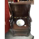 A Victorian metamorphic commode with pot
