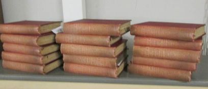 15 volumes of the works of William Shakespeare.