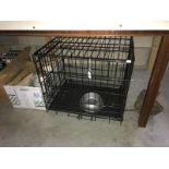 A dog cage