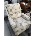 A recliner armchair