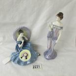 2 Royal Doulton figurines, HN2824 Harmony and HN2704 Pensive Moments.