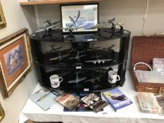 A quantity of diecast planes etc.