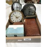 Various alarm and travel alarm clocks