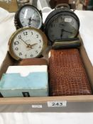 Various alarm and travel alarm clocks