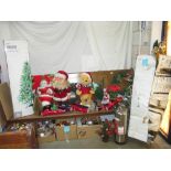 A large quantity of Christmas decorations