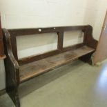 An old church pew.