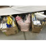 3 boxes of vacuum bags and accessories etc.