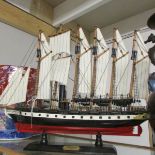 A replica model of SS Great Britain.