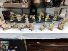 A collection of over 20 pocket dragons and Piggin figurines