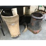 2 Chimney pots (1 A/F)