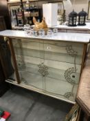 A vintage china cabinet