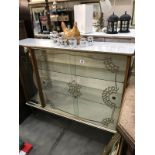 A vintage china cabinet