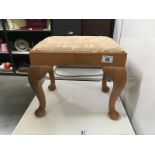 A wooden stool