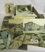 In excess of 100 mainly Edwardian post cards.